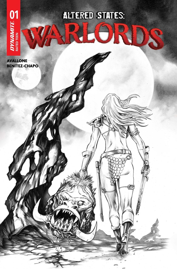 ALTERED STATES WARLORDS 1 CVR J INC 1:10 MIKE ROOTH LINE ART
