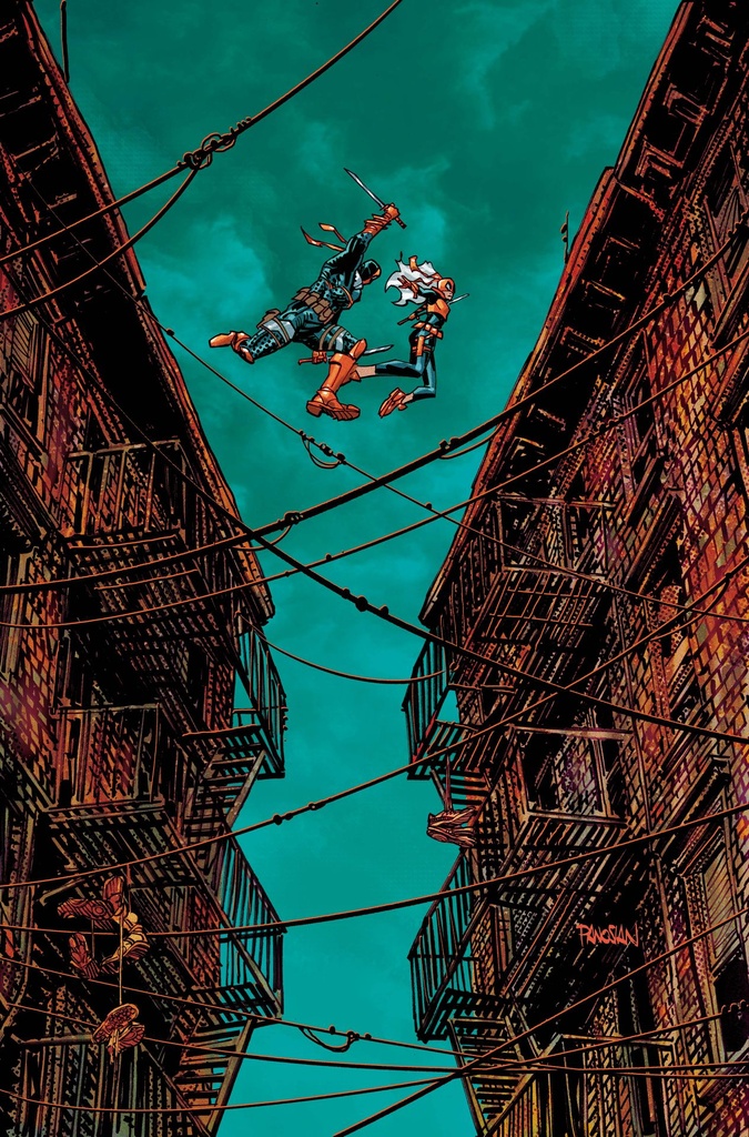 DEATHSTROKE THE TERMINATOR 4 CVR B DAN PANOSIAN CARD STOCK V