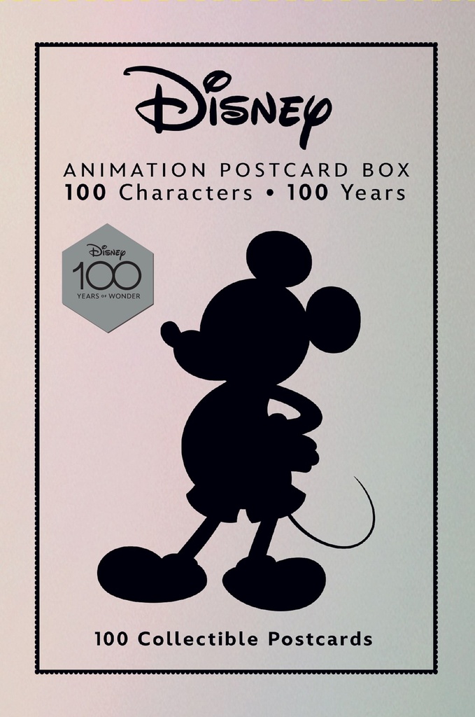 DISNEY ANIMATION POSTCARD BOX 100 COLLECTIBLE POSTCARDS