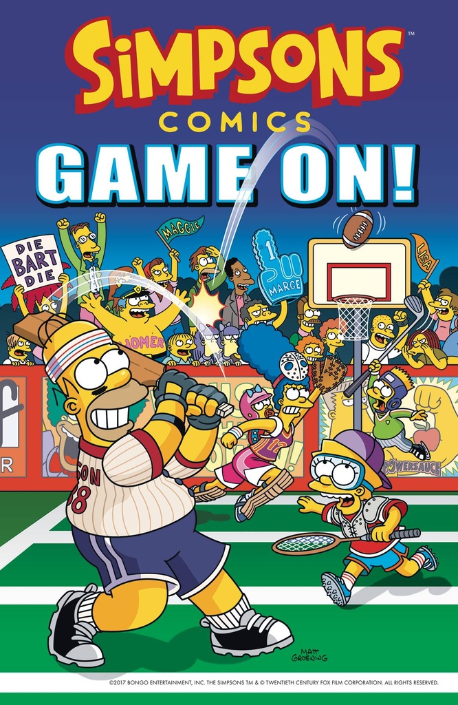 SIMPSONS COMICS GAME ON