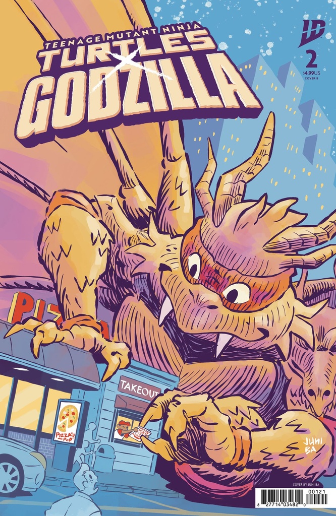 Teenage Mutant Ninja Turtles x Godzilla #2 Variant B (Ba)