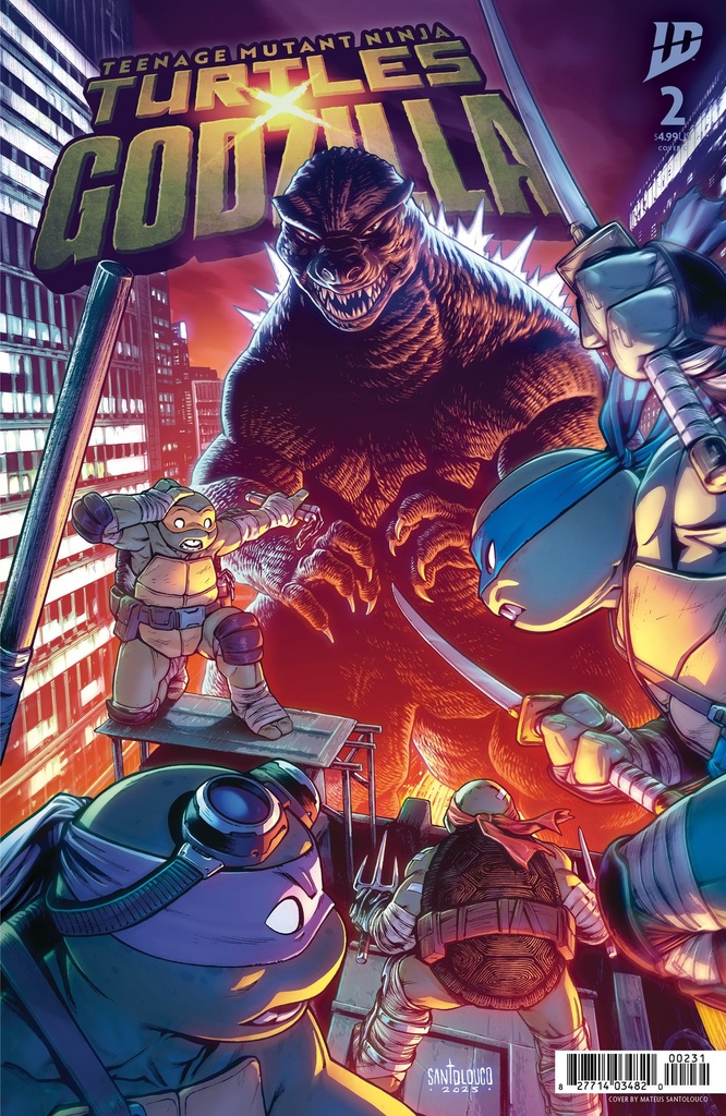 Teenage Mutant Ninja Turtles x Godzilla #2 Variant C (Santol