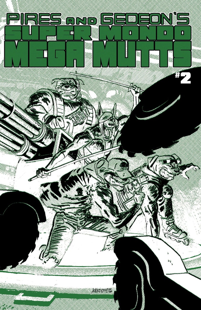 SUPER MONDO MEGA MUTTS 2 CVR B ALEX DIOTTO HOMAGE VAR