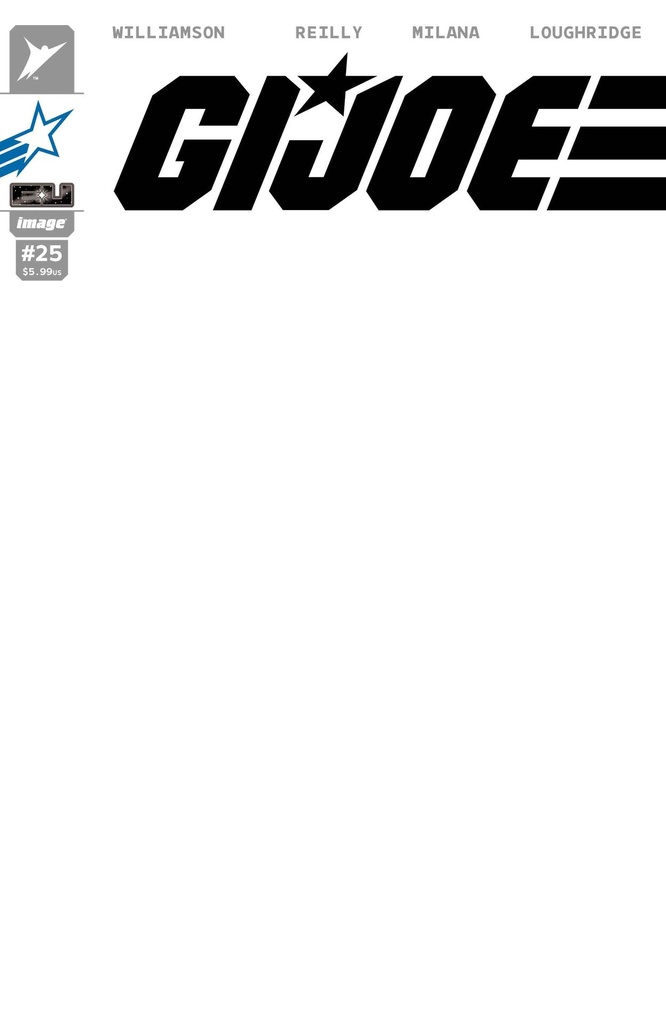 GI JOE 25 CVR G BLANK SKETCH JOE VAR