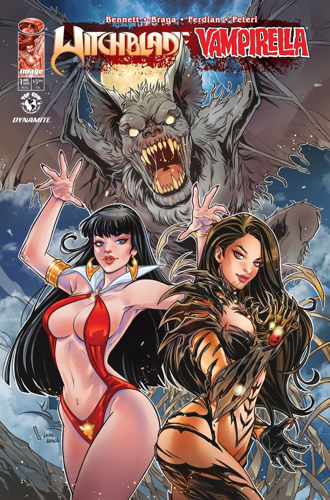 WITCHBLADE VAMPIRELLA 1 (ONE SHOT) CVR A LAURA BRAGA