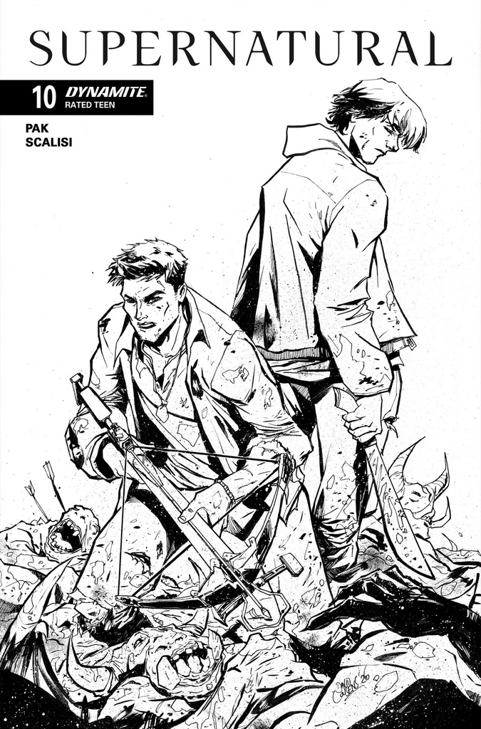 SUPERNATURAL 10 CVR G INC 1:10 DAVID COUSENS LINE ART VAR