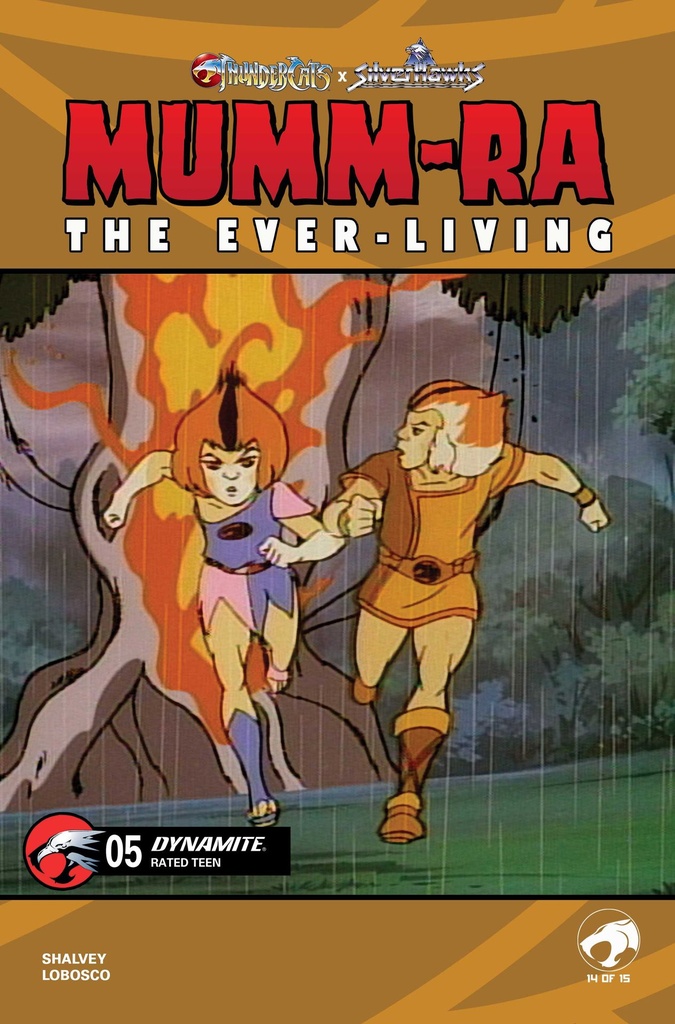 MUMM RA THE EVER LIVING 5 CVR E ANIMATION ART VAR