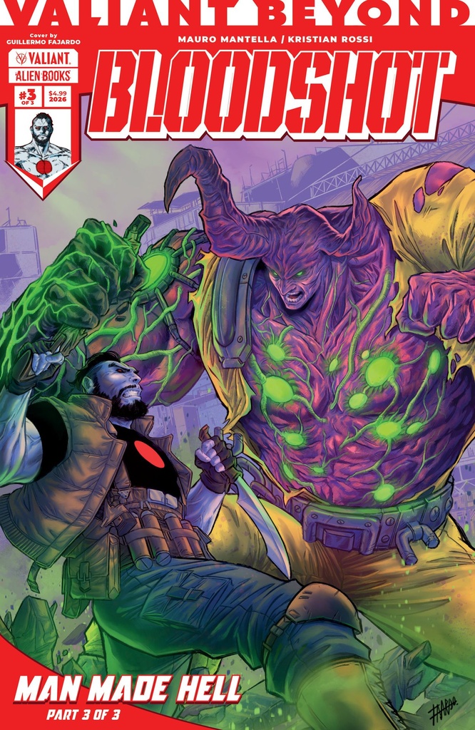 VALIANT BEYOND BLOODSHOT 6 MAN MADE HELL 3 COVER A (FAJARDO)