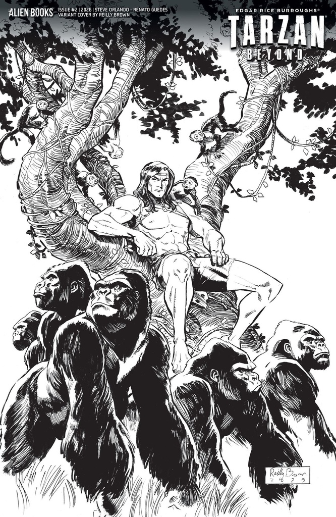 TARZAN BEYOND 2 VAR D (BROWN B&W)