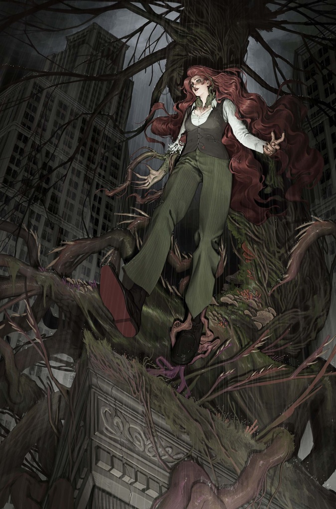 POISON IVY 47 CVR D MANNY VINCENT CARBONILLA CARD STOCK VAR
