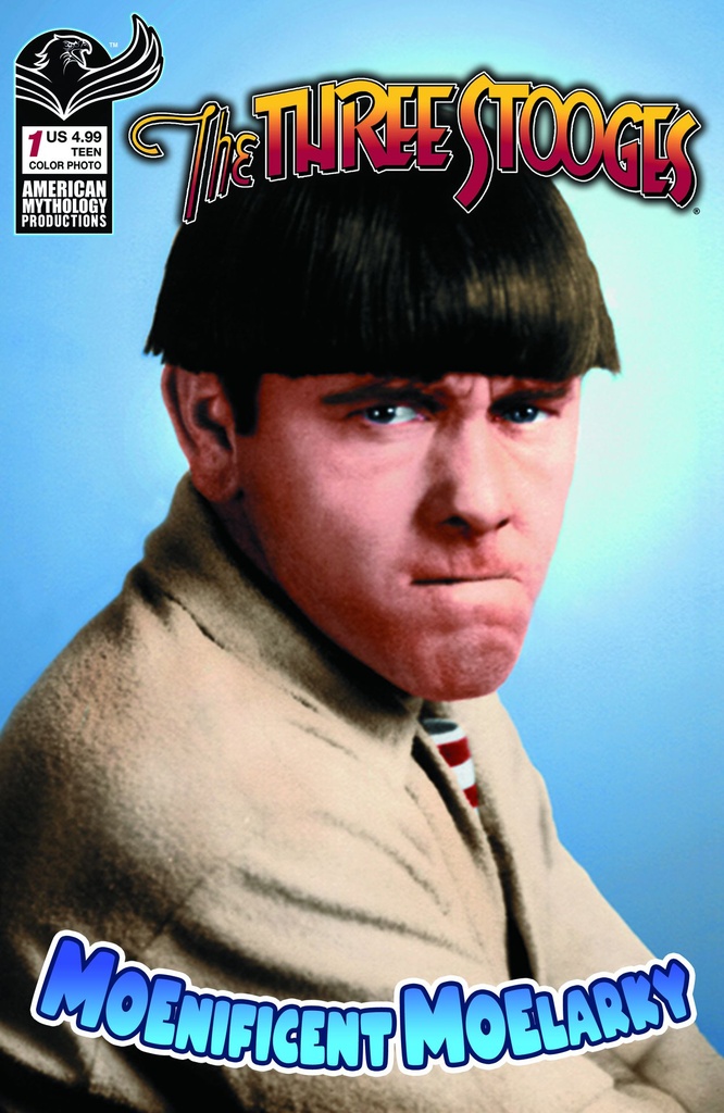 THREE STOOGES MAGNIFICENT MOELARKY 1 CVR B COLOR PHOTO VAR