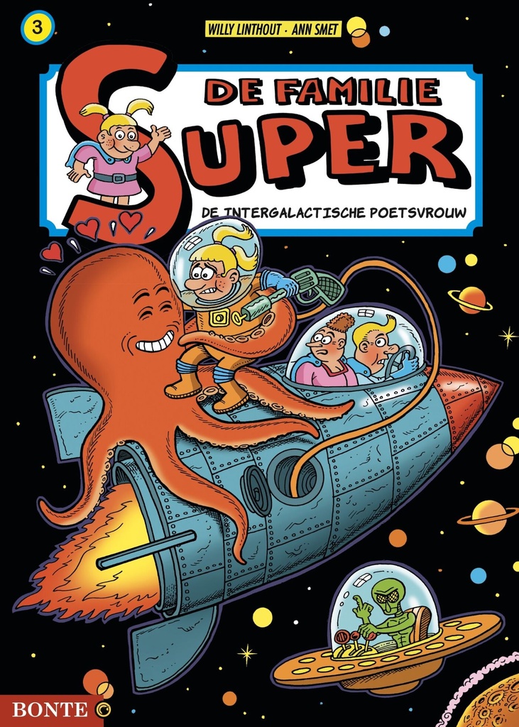 De Familie Super HC KLEUR 3 De Intergalactische poetsvrouw