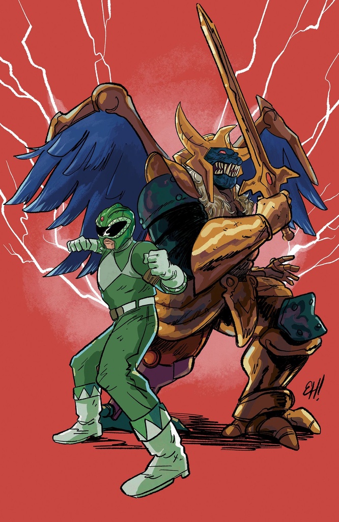 POWER RANGERS GREEN 1 K 1 75 INCV VAR (FULL ART HENDERSON)