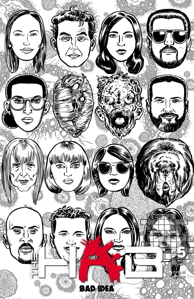 HAB 5 (OF 5) CVR C DAVID LAPHAM BW OUTBREAK SKULLS VAR