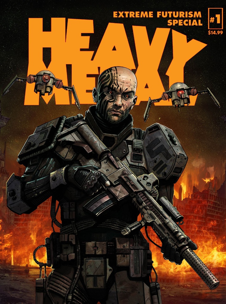 HEAVY METAL MAGAZINE SPECIAL EXTREME FUTURISM 1 CVR B SEDAT