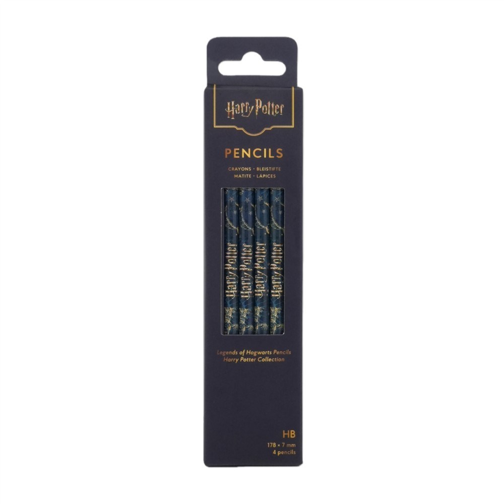 HARRY POTTER COLLECTION LEGENDS OF HOGWARTS PENCILS 4 PACK