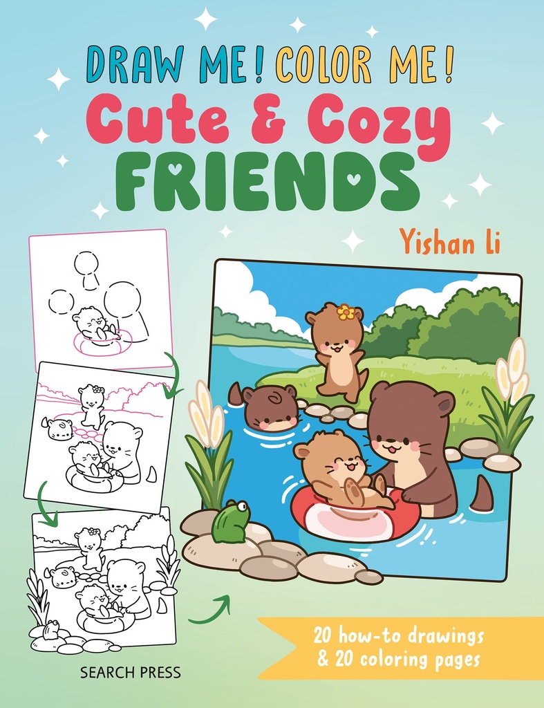 DRAW ME COLOR ME CUTE & COZY FRIENDS