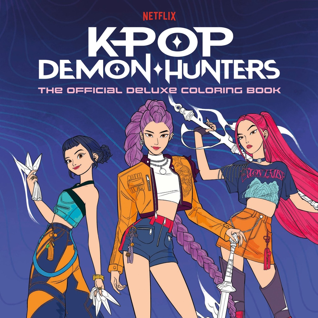 KPOP DEMON HUNTERS THE OFFICIAL DELUXE COLORING BOOK