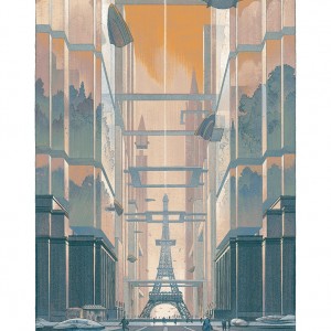 Revoir Paris - Zeefdruk Durieux + Schuiten AA