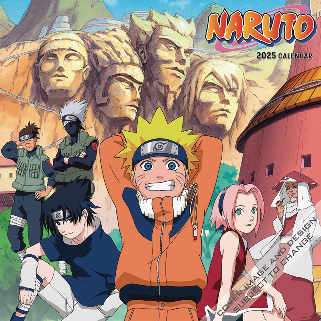 NARUTO 2025 WALL CALENDAR