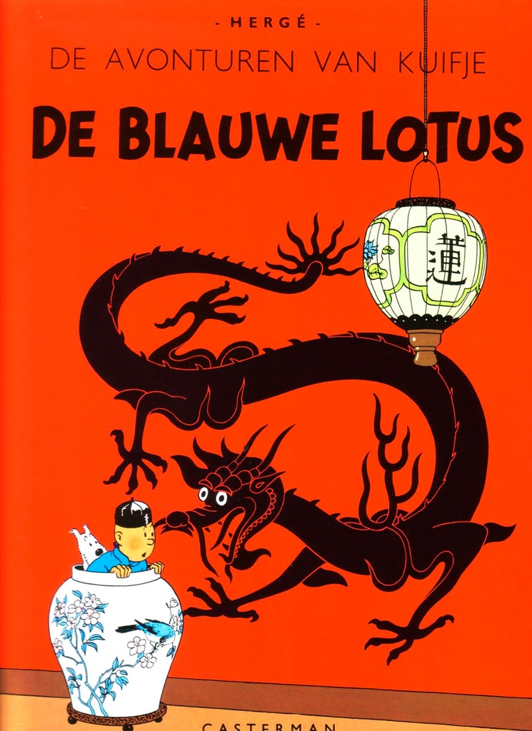 Kuifje Facsimile Kleur De Blauwe Lotus