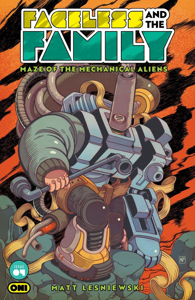FACELESS FAMILY MAZE MECHANICAL ALIENS 4 CVR B BILLY FOWLER VAR
