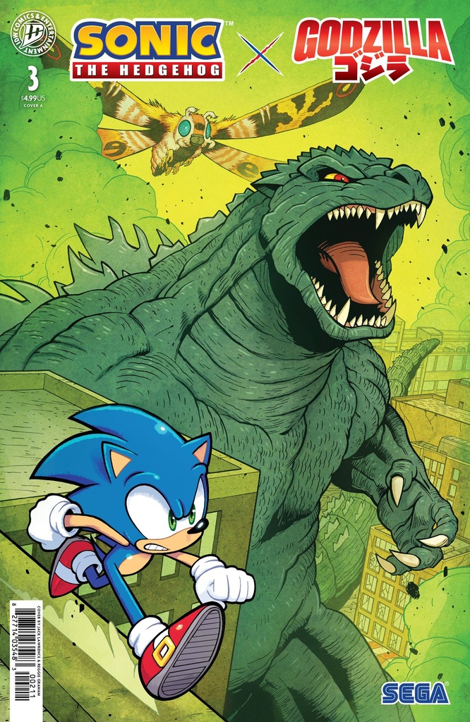 Sonic Hedgehog x Godzilla 3 Cover A (Lawrence)