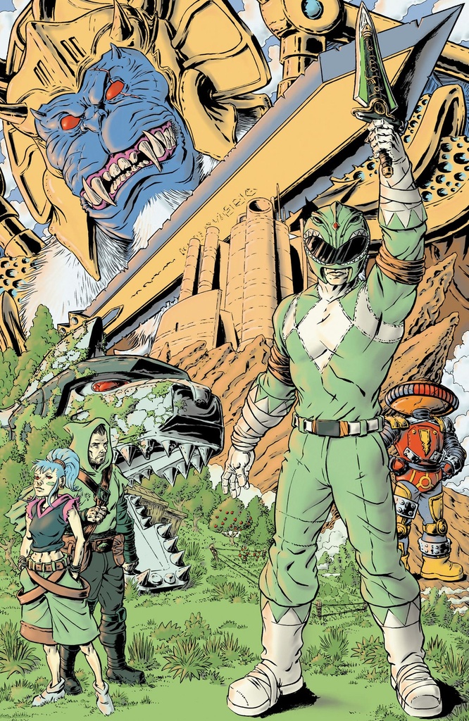 Power Rangers Green 3 F 1 20 INCV VAR (Full Art  Rasmussen)