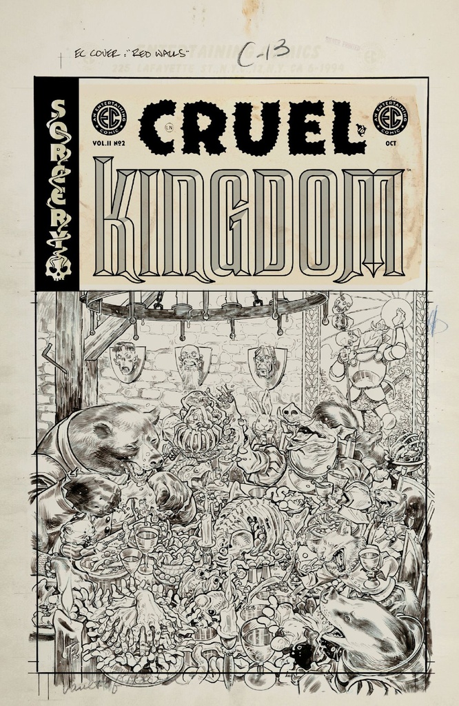 EC CRUEL KINGDOM 2 2 CVR D INC 1 20 TOM FOWLER B&W ARTIST ED VAR