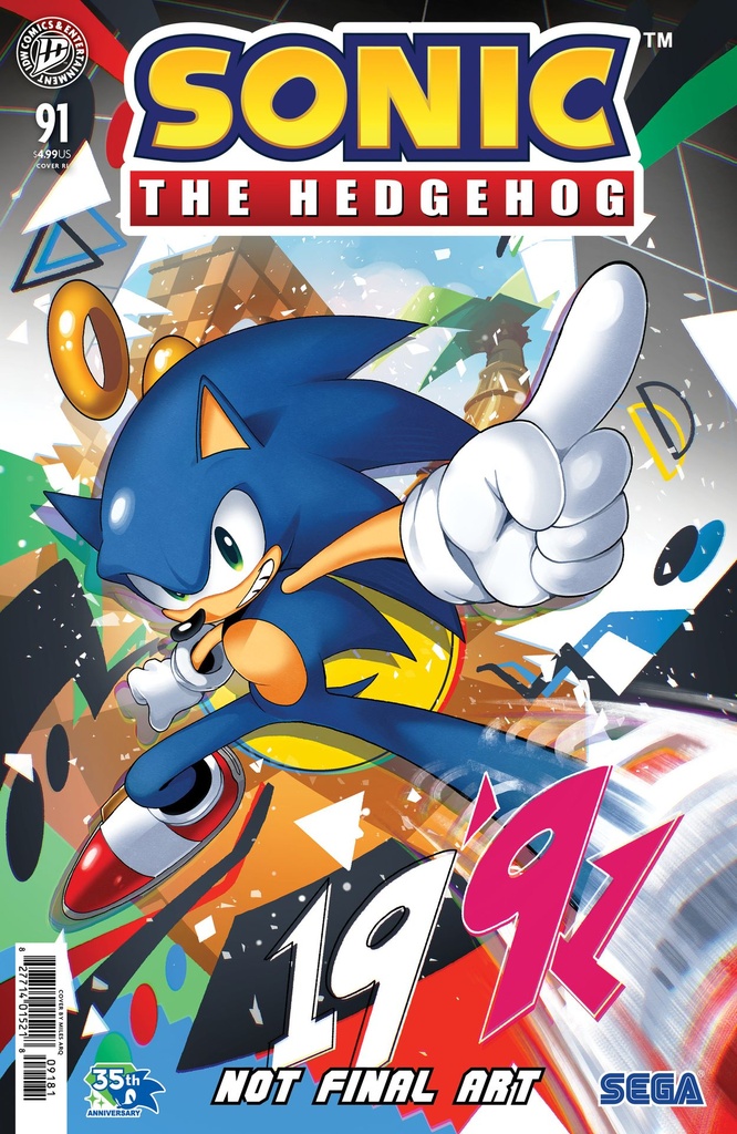 Sonic Hedgehog 91 VAR RI (50) (Arq)