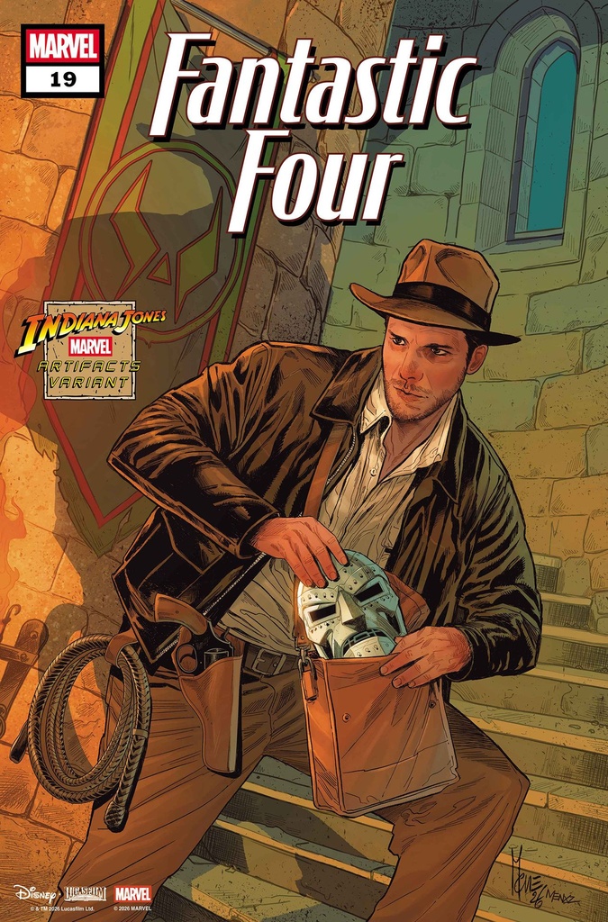 FANTASTIC FOUR #19 MARCO CHECCHETTO INDIANA JONES MARVEL ART