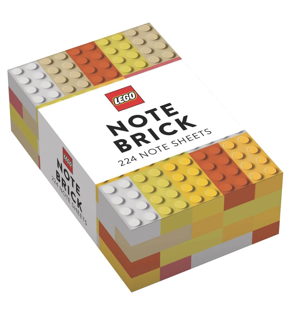 LEGO BRICK YELLOW-ORANGE NOTE BRICK
