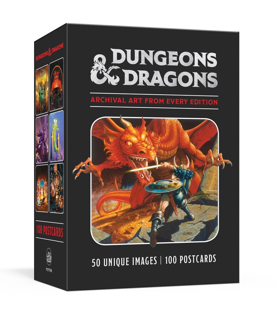 Dungeons & Dragons 100 Postcards Archival Art from Every Ed