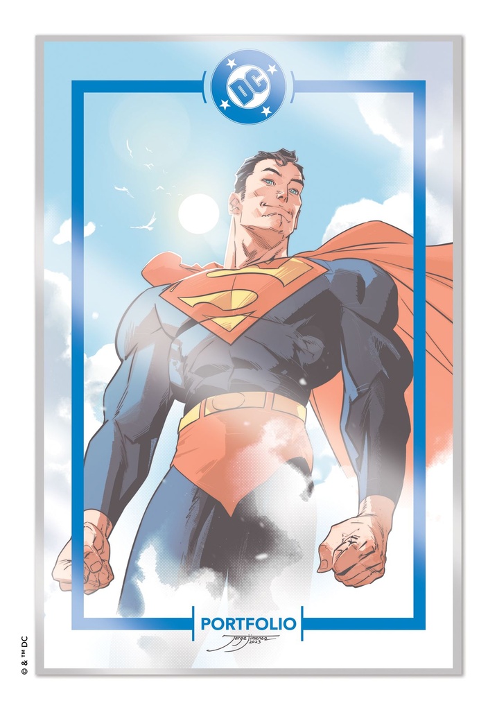 DC PORTFOLIO OF JORGE JIMENEZ SUPERMAN 8 PRINT SET