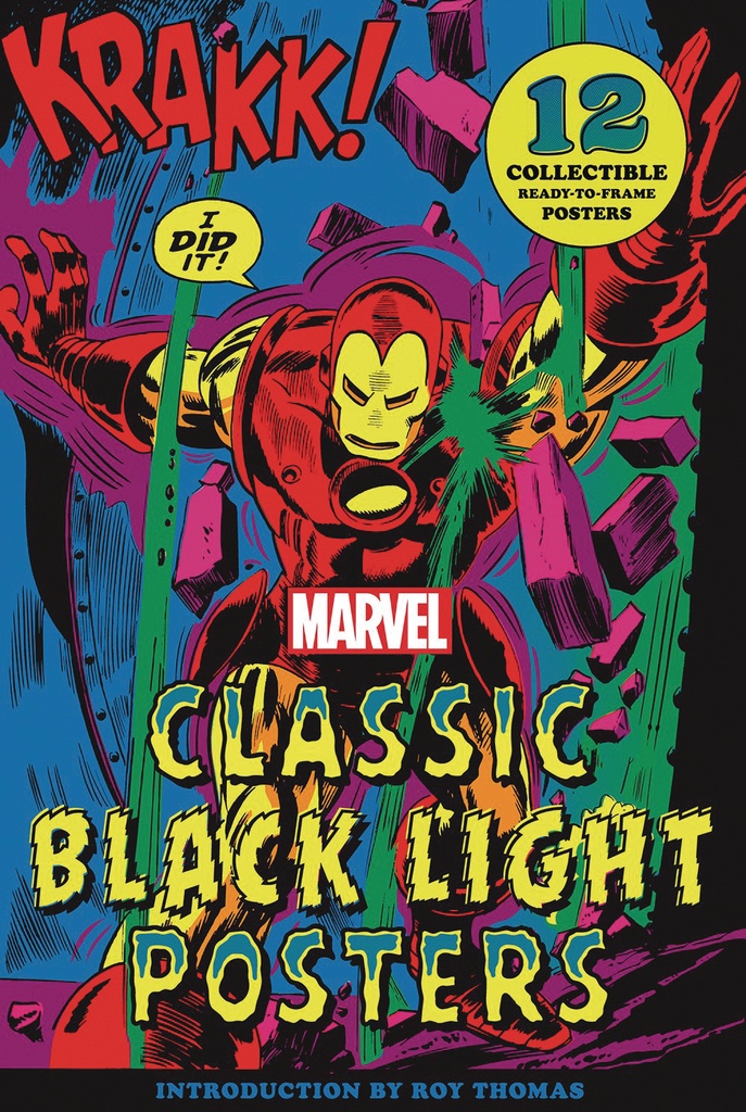 MARVEL CLASSIC BLACK LIGHT COLLECTIBLE POSTER PORTFOLIO