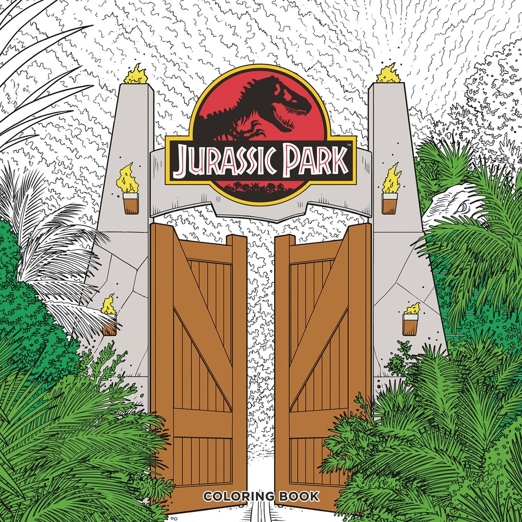 JURASSIC PARK ADULT COLORING BOOK