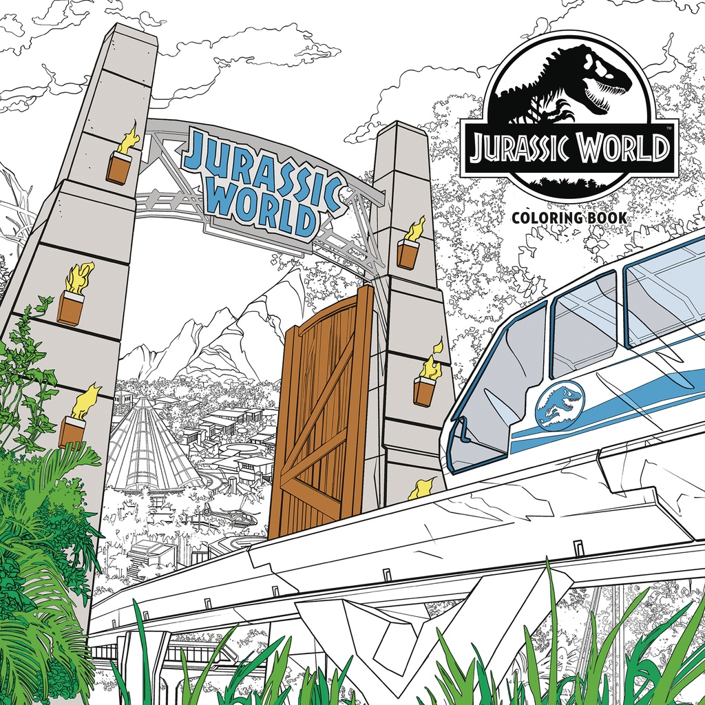 JURASSIC WORLD ADULT COLORING BOOK