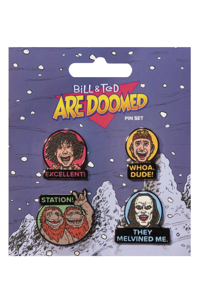 BILL & TED ARE DOOMED ENAMEL PIN SET