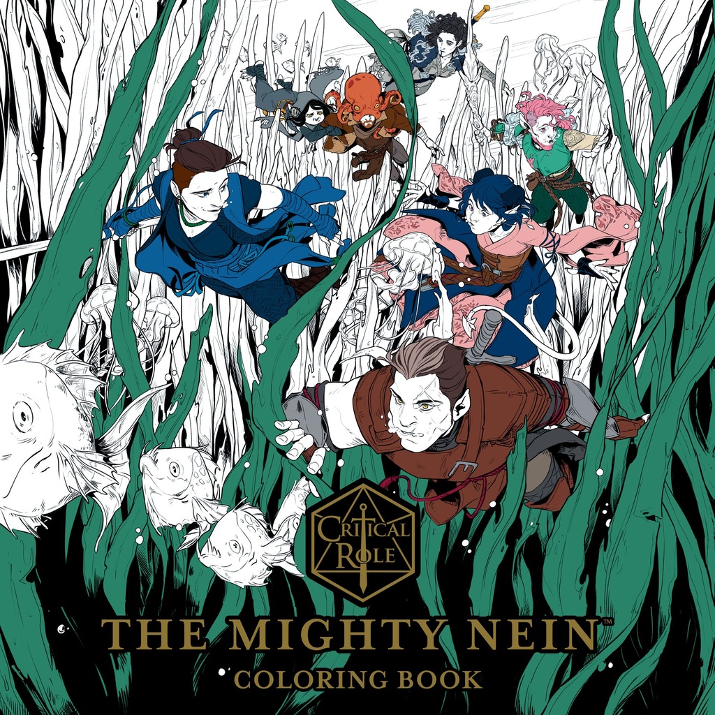 CRITICAL ROLE MIGHTY NEIN ADULT COLORING BOOK