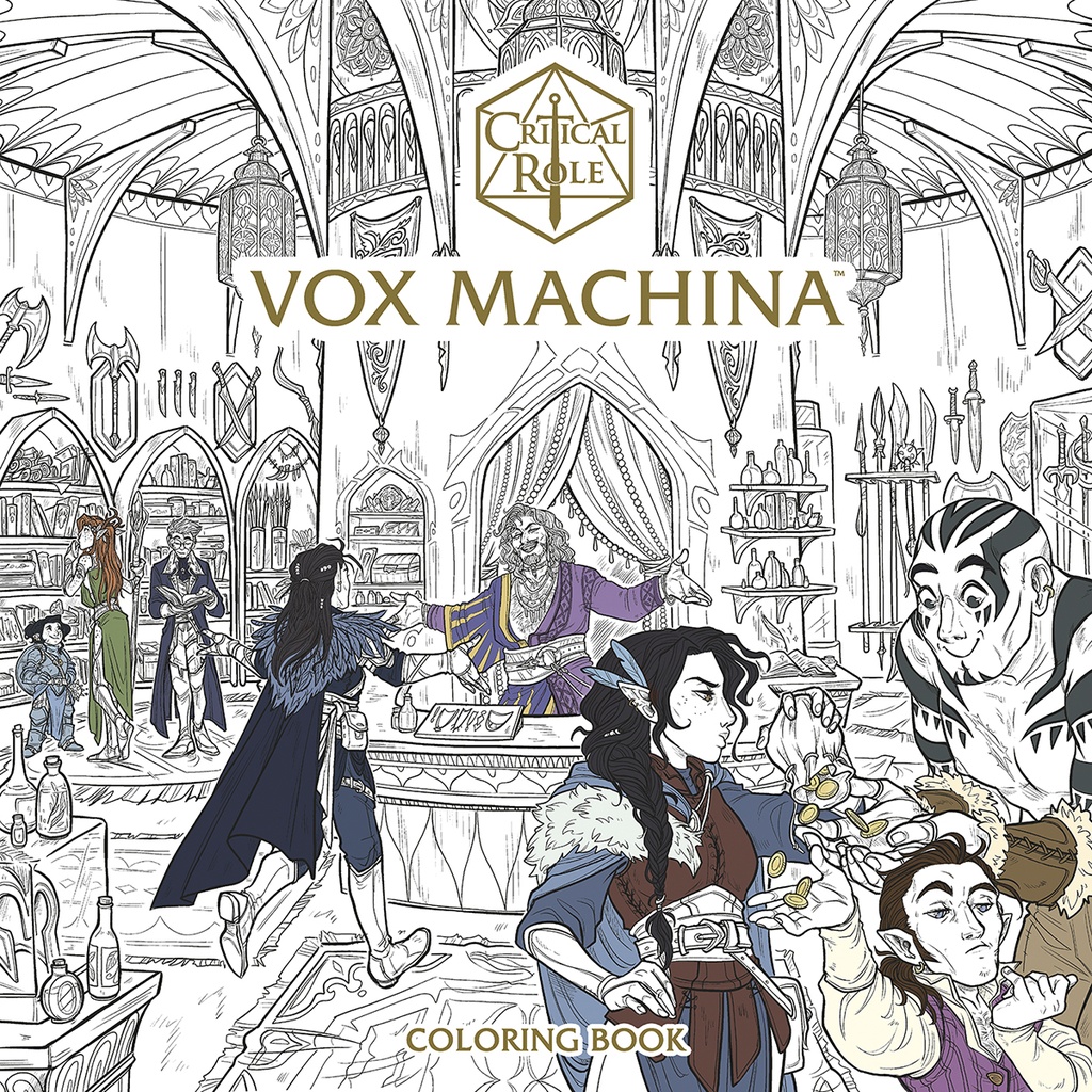 CRITICAL ROLE VOX MACHINA COLORING BOOK