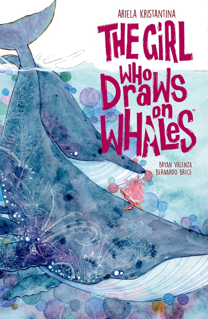 GIRL WHO DRAWS ON WHALES