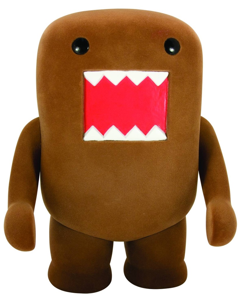 DOMO 04 INCH FLOCKED VINYL FIGURE CLASSIC BROWN