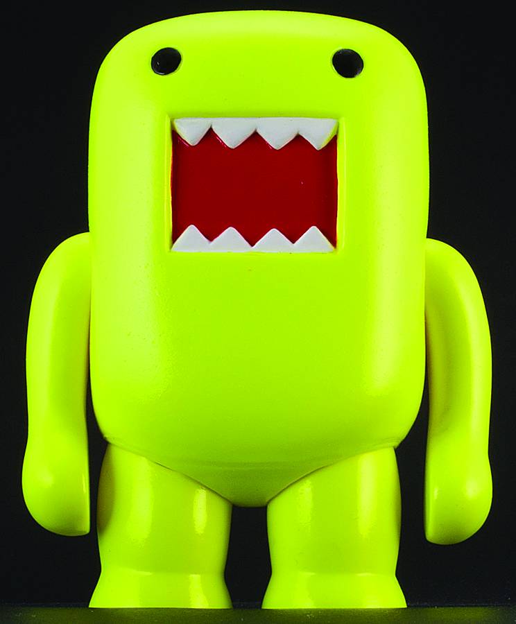 4 INCH DOMO VINYL FIGURE BLACK LIGHT YELLOW