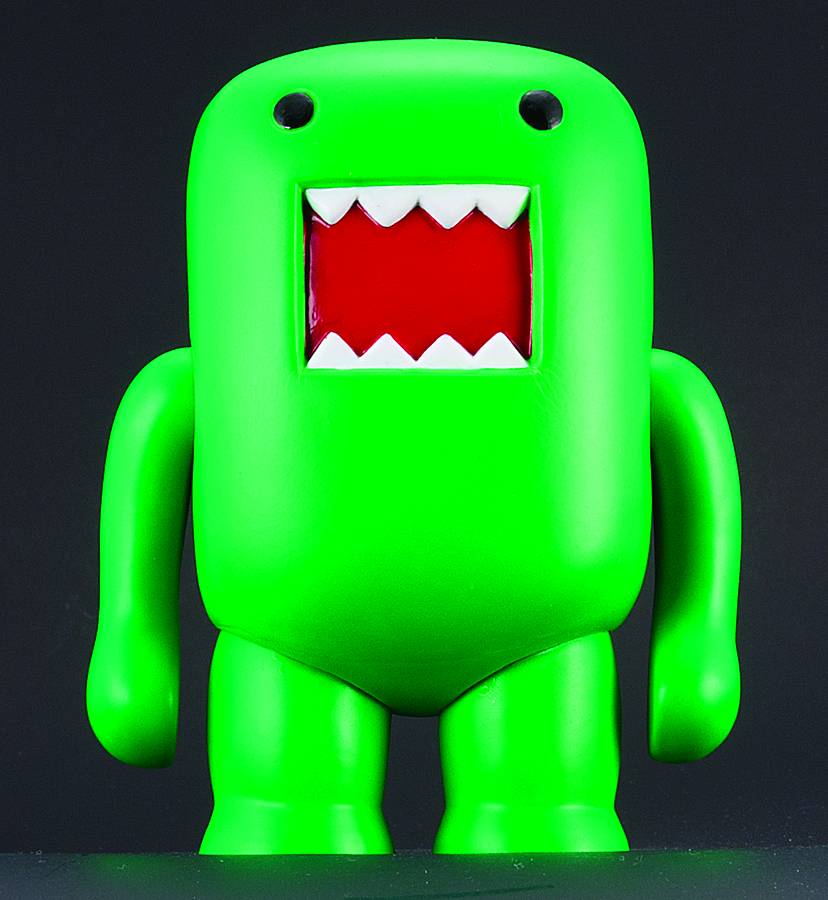 4 INCH DOMO VINYL FIGURE BLACK LIGHT GREEN