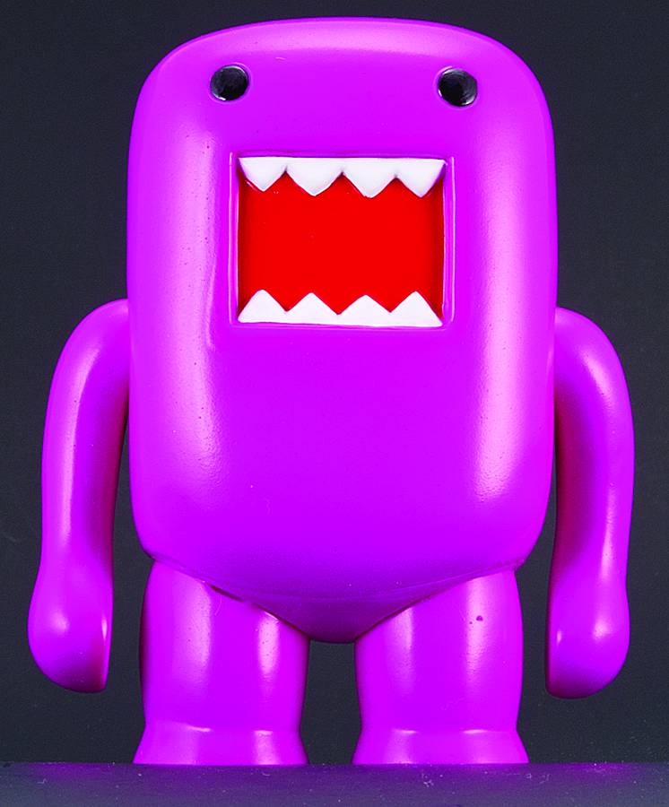 4 INCH DOMO VINYL FIGURE BLACK LIGHT PURPLE