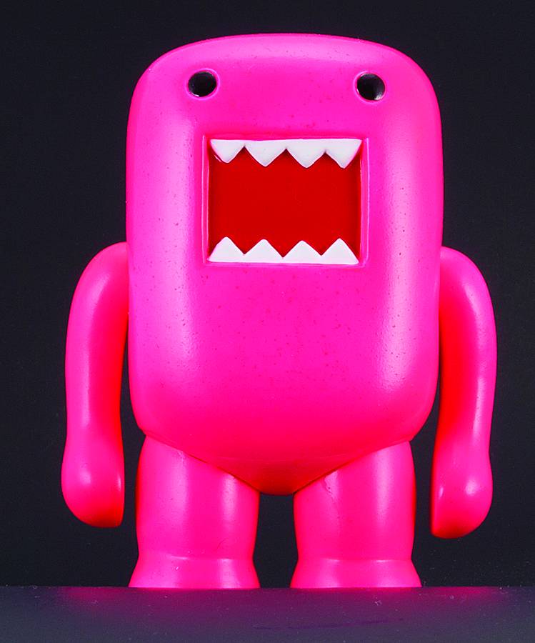 4 INCH DOMO VINYL FIGURE BLACK LIGHT RED