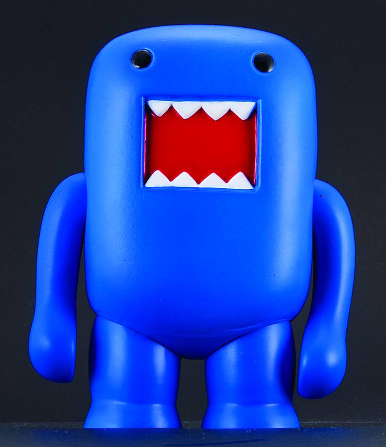 4 INCH DOMO VINYL FIGURE BLACK LIGHT BLUE