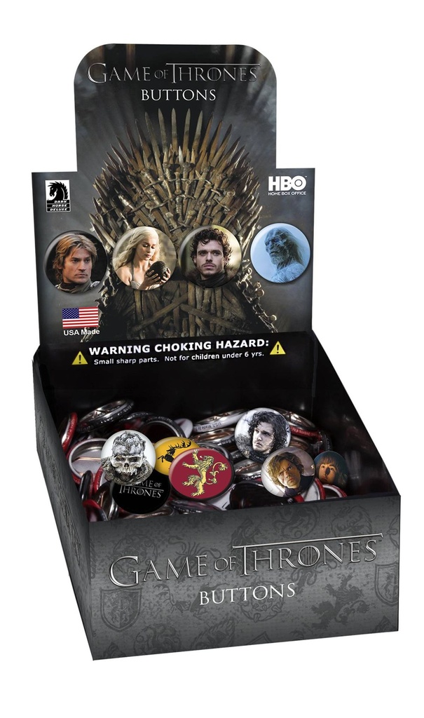 GAME OF THRONES BUTTONS COUNTER DISPLAY