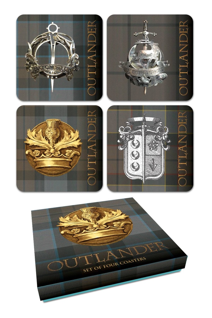 OUTLANDER COASTER SET TARTAN