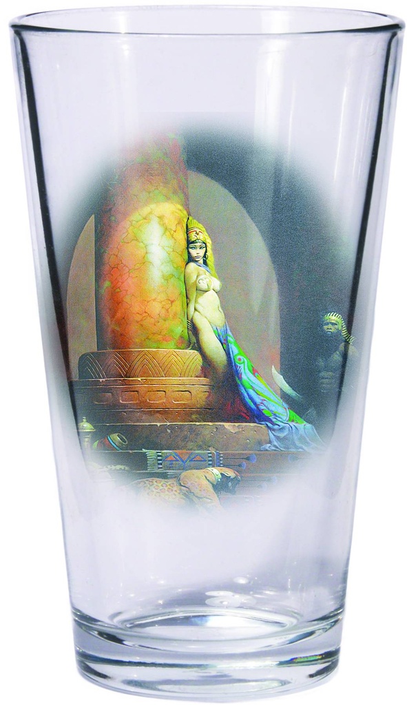 FRAZETTA DEATH DEALER EGYPTIAN QUEEN PINT GLASS SET